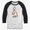Coupon 🌟 Star Wars: The Last Jedi Tiny Porgs and BB-8 Raglan T-Shirt 🔔 -Star Wars Clothing Sales 20111403 hi