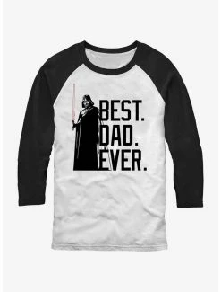 Best Sale ⌛ Star Wars Bestest Dad Vader Raglan T-Shirt 👍
