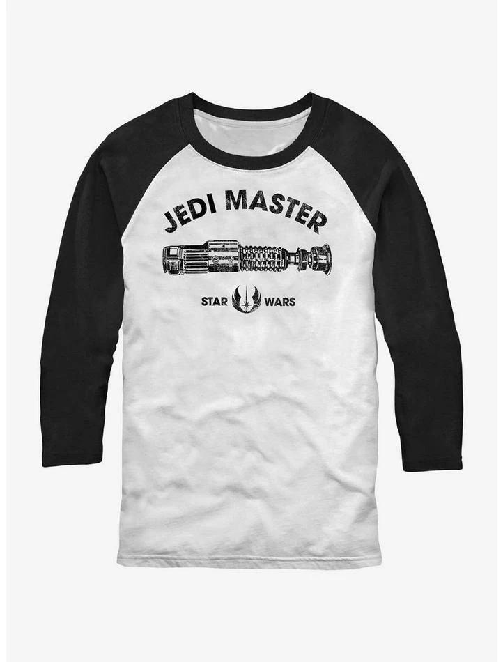 Cheap 🌟 Star Wars Jedi Master Raglan T-Shirt 😍 3 Cheap 🌟 Star Wars Jedi Master Raglan T-Shirt 😍