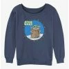 Best Sale ✨ Star Wars The Mandalorian Child Snowy Lights 👧 Girls Slouchy Sweatshirt ⌛ -Star Wars Clothing Sales 20113060 hi