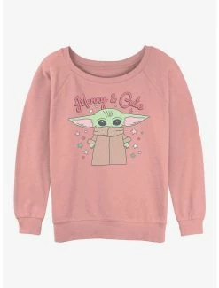 Cheapest 🧨 Star Wars The Mandalorian Merry and Cute Child 👧 Girls Slouchy Sweatshirt ✨