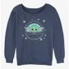 Coupon ⌛ Star Wars The Mandalorian Snow Child 👧 Girls Slouchy Sweatshirt 👏