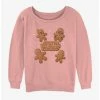 Best Sale 🎉 Star Wars Galactic Gingerbread Cookies Logo 👧 Girls Slouchy Sweatshirt ✔️ -Star Wars Clothing Sales 20113312 hi