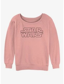 Deals 👏 Star Wars Logo 👧 Girls Slouchy Sweatshirt 😍