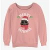 Best Pirce 😍 Star Wars Merry Sithmas 👧 Girls Slouchy Sweatshirt ⌛ -Star Wars Clothing Sales 20113389 hi