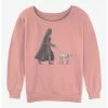 Best Pirce 🔥 Star Wars Vader Walker 👧 Girls Slouchy Sweatshirt 👍 -Star Wars Clothing Sales 20113452 hi