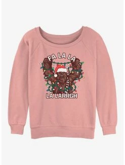 Deals 😀 Star Wars Wookie Lights 👧 Girls Slouchy Sweatshirt 👍