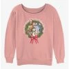 Promo 😍 Star Wars: The Rise Of Skywalker Droid Holiday Greetings 👧 Girls Slouchy Sweatshirt ✔️