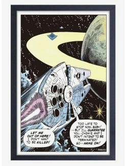 Best deal 🛒 Star Wars Millenium Falcon Framed Wood Wall Art 🔥