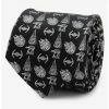 Cheap 🥰 Star Wars Battle Black Men's Tie ⭐ -Star Wars Clothing Sales 20138877 hi