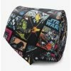 Budget 🥰 Star Wars Comic Black Men's Tie 🎁