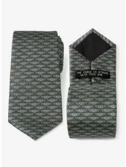 Coupon 🌟 Star Wars The Mandalorian The Child "The Force is Strong With This One" Men's Tie 😀