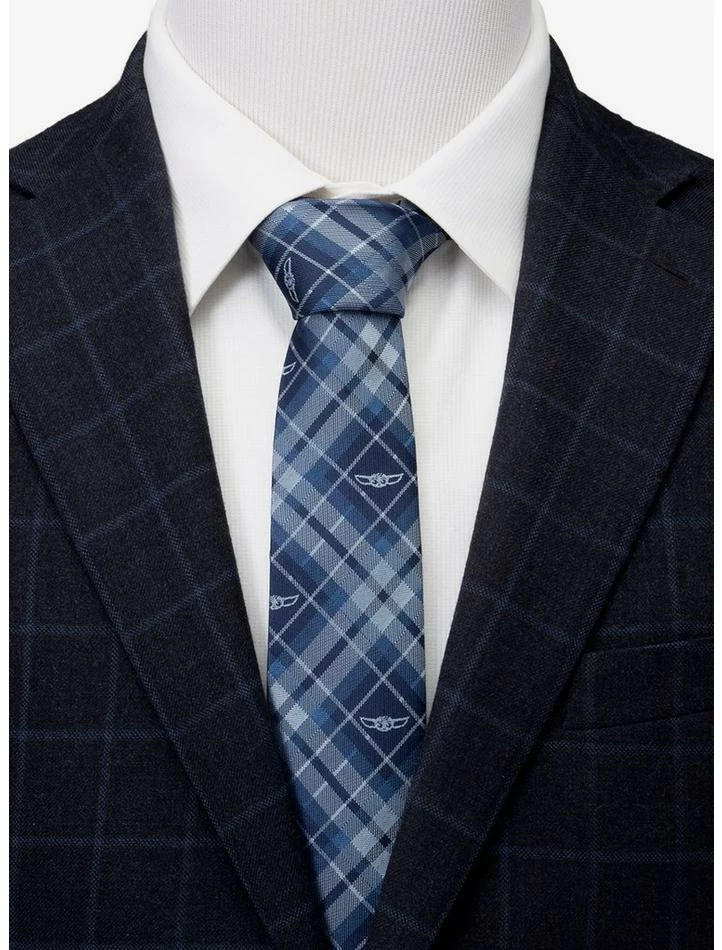 Deals ๐ Star Wars The Mandalorian The Child Plaid Blue Men's Tie ๐ 4 Deals ๐ Star Wars The Mandalorian The Child Plaid Blue Men's Tie ๐ - Image 2