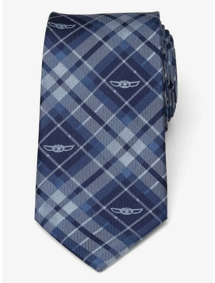 Deals ๐ Star Wars The Mandalorian The Child Plaid Blue Men's Tie ๐ 5 Deals ๐ Star Wars The Mandalorian The Child Plaid Blue Men's Tie ๐ - Image 3