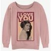 Discount 🛒 Star Wars Leia Love 👧 Girls Slouchy Sweatshirt 🤩 -Star Wars Clothing Sales 20166189 hi