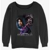 Deals 😉 Star Wars Kenobi and Vader Battle Scene 👧 Girls Slouchy Sweatshirt 😉 -Star Wars Clothing Sales 20167317 hi