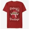 Outlet ✨ Star Wars The Mandalorian Grogu Galaxy's Greetings T-Shirt ✨ -Star Wars Clothing Sales 20200243 hi