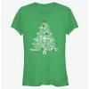 Discount 🌟 Star Wars 🎄 Christmas Tree Fill 👧 Girls T-Shirt 👍 -Star Wars Clothing Sales 20200473 hi