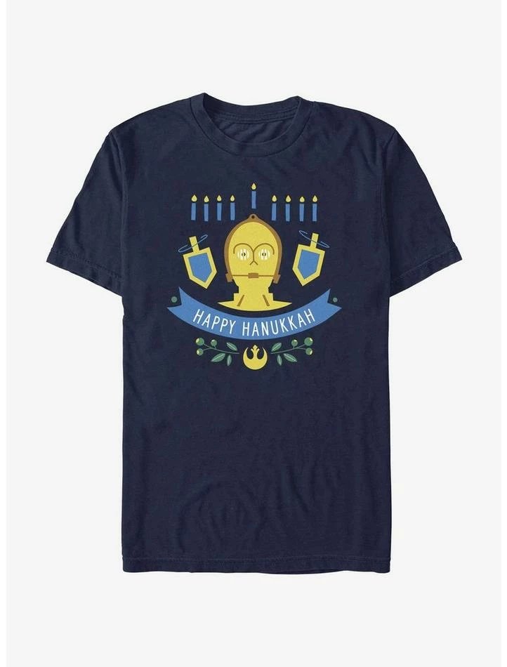 Hot Sale 😉 Star Wars C-3P0 Hanukkah T-Shirt 💯 3 Hot Sale 😉 Star Wars C-3P0 Hanukkah T-Shirt 💯