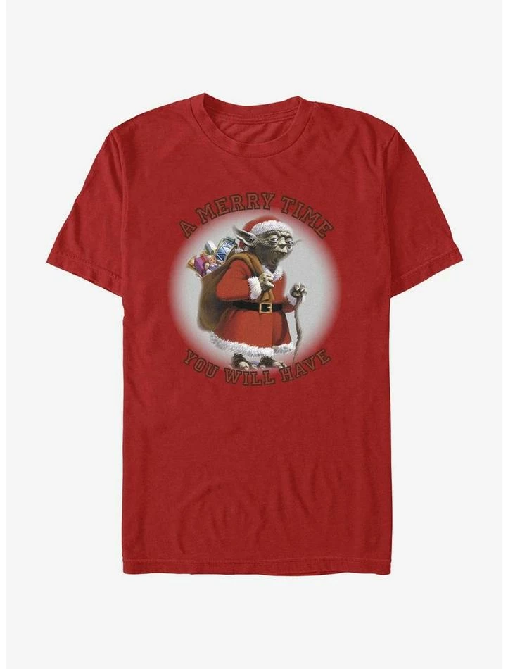 Promo 😍 Star Wars Yoda Merry Time You Will Have T-Shirt 🤩 3 Promo 😍 Star Wars Yoda Merry Time You Will Have T-Shirt 🤩