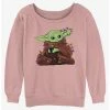 Best reviews of 🎉 Star Wars The Mandalorian Grogu Lights 👧 Girls Slouchy Sweatshirt 😀 -Star Wars Clothing Sales 20206929 hi