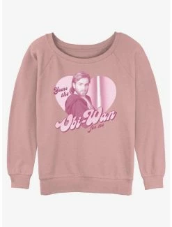 Best Sale 🛒 Star Wars Wan For Me 👧 Girls Slouchy Sweatshirt ❤️