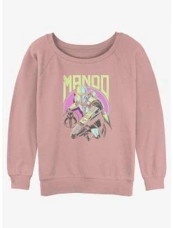 Top 10 🎁 Star Wars The Mandalorian New Wave 👧 Girls Slouchy Sweatshirt 👏