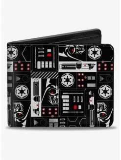 Cheap 🔔 Star Wars Darth Vader Icons Collage Bifold Wallet 😍