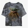 Cheap ⌛ Star Wars The Mandalorian Baby Grogu Tie-Dye 👧 Girls Crop T-Shirt ⭐ -Star Wars Clothing Sales 20222167 hi