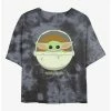 Cheapest ❤️ Star Wars The Mandalorian Bassinet Child Tie-Dye 👧 Girls Crop T-Shirt 🔔 -Star Wars Clothing Sales 20222193 hi