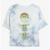 New 🥰 Star Wars The Mandalorian Grogu Tie-Dye 👧 Girls Crop T-Shirt 🎁 -Star Wars Clothing Sales 20222505 hi