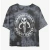 Hot Sale 👍 Star Wars The Mandalorian Gun For Hire Tie-Dye 👧 Girls Crop T-Shirt ✨ -Star Wars Clothing Sales 20222526 hi