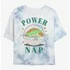 Outlet 🎉 Star Wars The Mandalorian Grogu Power Nap Tie-Dye 👧 Girls Crop T-Shirt 🤩 -Star Wars Clothing Sales 20222729 hi