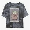 Best Pirce 🔔 Star Wars The Mandalorian The Child Tarot Tie-Dye 👧 Girls Crop T-Shirt 😀 -Star Wars Clothing Sales 20222836 hi