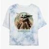 Cheapest 🎉 Star Wars The Mandalorian Vintage Child Tie-Dye 👧 Girls Crop T-Shirt ✔️ -Star Wars Clothing Sales 20222894 hi
