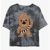 Discount 👍 Star Wars Chewie Cutie Tie-Dye 👧 Girls Crop T-Shirt 🤩 -Star Wars Clothing Sales 20223381 hi