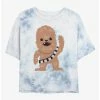 New 🔥 Star Wars Chewie Cutie Tie-Dye 👧 Girls Crop T-Shirt 😍 -Star Wars Clothing Sales 20223395 hi