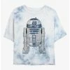 Coupon 🔥 Star Wars Decorative R2-D2 Tie-Dye 👧 Girls Crop T-Shirt 😍 -Star Wars Clothing Sales 20223409 hi