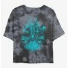 Hot Sale 🎁 Star Wars Falcon Outline Tie-Dye 👧 Girls Crop T-Shirt 😉 -Star Wars Clothing Sales 20223479 hi