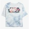 Best Pirce 💯 Star Wars Floral Logo Tie-Dye 👧 Girls Crop T-Shirt 🎁 -Star Wars Clothing Sales 20223493 hi