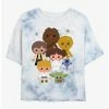 New 💯 Star Wars Heroes Kawaii Tie-Dye 👧 Girls Crop T-Shirt 🔔 -Star Wars Clothing Sales 20223533 hi