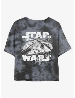 Top 10 🎉 Star Wars Initiating Hyperdrive Tie-Dye 👧 Girls Crop T-Shirt 🧨