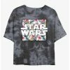 Hot Sale 🧨 Star Wars Floral Logo Tie-Dye 👧 Girls Crop T-Shirt 🌟 -Star Wars Clothing Sales 20223724 hi