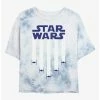 Outlet ⭐ Star Wars Star Banner Tie-Dye 👧 Girls Crop T-Shirt 😉 -Star Wars Clothing Sales 20223775 hi