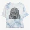 Cheap 🧨 Star Wars Vader Helmet Tie-Dye 👧 Girls Crop T-Shirt ❤️ -Star Wars Clothing Sales 20223805 hi