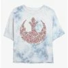 Best deal 🎁 Star Wars Rose Rebel Tie-Dye 👧 Girls Crop T-Shirt ✨ -Star Wars Clothing Sales 20223831 hi
