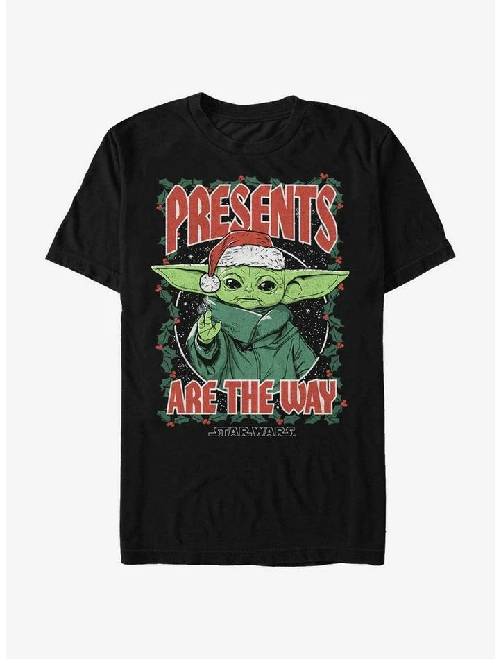 Cheap 👍 Star Wars The Mandalorian Grogu Presents Are The Way T-Shirt 🎉 3 Cheap 👍 Star Wars The Mandalorian Grogu Presents Are The Way T-Shirt 🎉