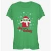 New 🎁 Star Wars The Mandalorian Santa Grogu Joy To The Galaxy 👧 Girls T-Shirt 🤩 -Star Wars Clothing Sales 20234941 hi