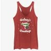 Flash Sale 🛒 Star Wars The Mandalorian Santa Grogu Galaxy's Greetings 👧 Girls Tank 👍 -Star Wars Clothing Sales 20234969 hi