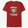 Top 10 😀 Star Wars The Mandalorian Santa Grogu Galaxy's Greetings T-Shirt 🤩 -Star Wars Clothing Sales 20235044 hi